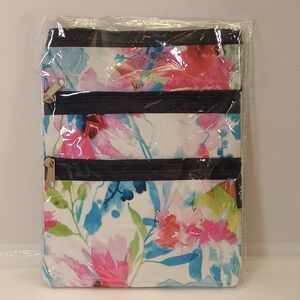 Blue and Pink Floral Cross6